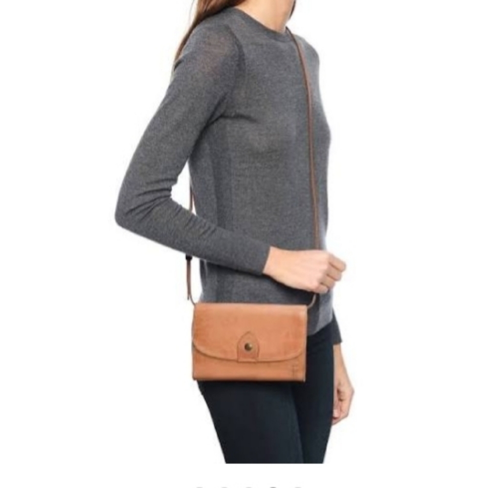 Frye Melissa Wallet Crossbody Dusty Rose gently